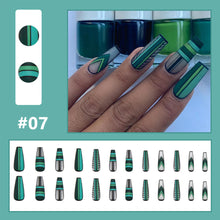 Load image into Gallery viewer, 24pcs/set Multicolor Nail Patches Personalized Nail Pieces Removable Fake Nails Extensions Nail Art Accessories
