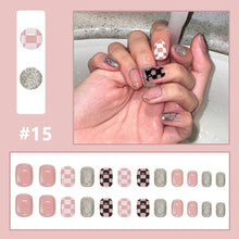 Load image into Gallery viewer, 24pcs/set Multicolor Nail Patches Personalized Nail Pieces Removable Fake Nails Extensions Nail Art Accessories
