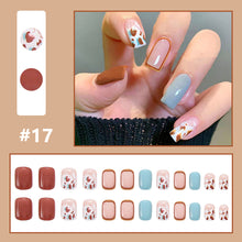 Load image into Gallery viewer, 24pcs/set Multicolor Nail Patches Personalized Nail Pieces Removable Fake Nails Extensions Nail Art Accessories

