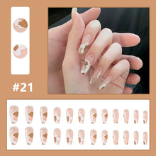 Load image into Gallery viewer, 24pcs/set Multicolor Nail Patches Personalized Nail Pieces Removable Fake Nails Extensions Nail Art Accessories
