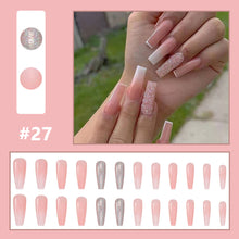 Load image into Gallery viewer, 24pcs/set Multicolor Nail Patches Personalized Nail Pieces Removable Fake Nails Extensions Nail Art Accessories
