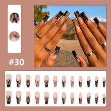 Load image into Gallery viewer, 24pcs/set Multicolor Nail Patches Personalized Nail Pieces Removable Fake Nails Extensions Nail Art Accessories
