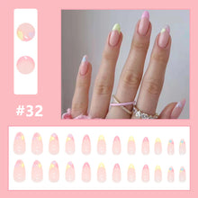 Load image into Gallery viewer, 24pcs/set Multicolor Nail Patches Personalized Nail Pieces Removable Fake Nails Extensions Nail Art Accessories
