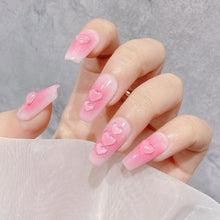 Load image into Gallery viewer, Transparent Flat Heart Nail Art Jewelry Jelly Resin Stereoscopic Nail Accessories Manicure Art Ornaments
