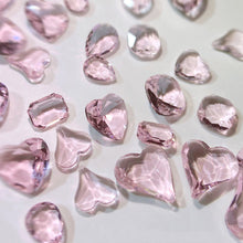 Load image into Gallery viewer, 1PC Pink Crystal Crooked Heart Nail Jewelry Ice Transparent Nail Jewelry Nail Art Decoration Manicure Ornaments
