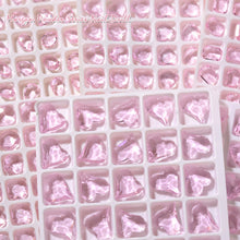 Load image into Gallery viewer, 1PC Pink Crystal Crooked Heart Nail Jewelry Ice Transparent Nail Jewelry Nail Art Decoration Manicure Ornaments
