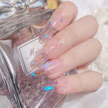 Load image into Gallery viewer, S-shaped Flat Bottom Shaped Rhinestone Nail Jewelry Aurora Symphony Glass Rhinestone Mix Nail Art Decoration
