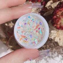 Load image into Gallery viewer, S-shaped Flat Bottom Shaped Rhinestone Nail Jewelry Aurora Symphony Glass Rhinestone Mix Nail Art Decoration
