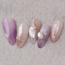 Load image into Gallery viewer, 1 Box Natural Shell Mica Nail Art Jewelry Symphony Nail Stickers Nail Art Accessories Manicure Decorations
