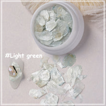 Load image into Gallery viewer, 1 Box Natural Shell Mica Nail Art Jewelry Symphony Nail Stickers Nail Art Accessories Manicure Decorations
