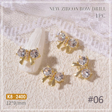 Load image into Gallery viewer, Nail Art Zircon Jewelry Bow Pearl Love Nail Decoration Nail Art Ornaments Manicure DIY Accessories
