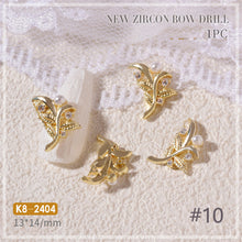 Load image into Gallery viewer, Nail Art Zircon Jewelry Bow Pearl Love Nail Decoration Nail Art Ornaments Manicure DIY Accessories
