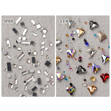 Load image into Gallery viewer, 1 Set Nail Art Jewelry Bow Aurora Bear Rhinestone Pearl Mixed Nail Decoration Manicure Accessories Nail Art Ornaments
