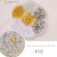 Load image into Gallery viewer, 1 Set Nail Art Jewelry Bow Aurora Bear Rhinestone Pearl Mixed Nail Decoration Manicure Accessories Nail Art Ornaments
