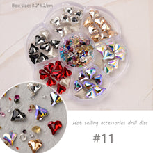 Load image into Gallery viewer, 1 Set Nail Art Jewelry Bow Aurora Bear Rhinestone Pearl Mixed Nail Decoration Manicure Accessories Nail Art Ornaments
