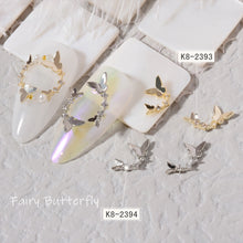 Load image into Gallery viewer, Nail Art Butterfly Jewelry Zircon Light Luxury Nail Art Decorations Nail Metal Accessories Manicure Ornaments
