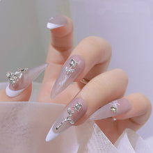 Load image into Gallery viewer, 10pcs/set Nail Art Metal Rose Alloy Jewelry Light Luxury Three-dimensional Rose Gold Silver Nail Accessories Manicure Ornaments
