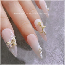 Load image into Gallery viewer, 10pcs/set Nail Art Metal Rose Alloy Jewelry Light Luxury Three-dimensional Rose Gold Silver Nail Accessories Manicure Ornaments

