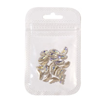 Load image into Gallery viewer, 20pcs Nail Art Crystal Butterfly Wing Jewelry Shiny Three-dimensional Stitching Butterfly Nail Sticker Jewelry Manicure Accessories
