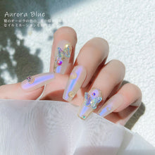 Load image into Gallery viewer, 8pcs Nail Art Double Layer Aurora Butterfly Jewelry Three-dimensional Symphony Nail Art Decoration Manicure Accessories
