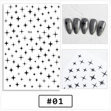 Load image into Gallery viewer, Nail Art Love Stickers Small Fresh Stars Adhesive Nail Stickers Manicure Accessories Nail Art Decoration
