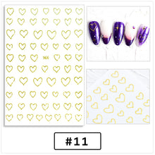 Load image into Gallery viewer, Nail Art Love Stickers Small Fresh Stars Adhesive Nail Stickers Manicure Accessories Nail Art Decoration
