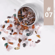 Load image into Gallery viewer, Natural Nail Crystal Stone Jewelry Strawberry Crystal White Crystal Irregular Gravel DIY Manicure Decoration
