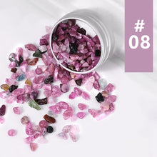 Load image into Gallery viewer, Natural Nail Crystal Stone Jewelry Strawberry Crystal White Crystal Irregular Gravel DIY Manicure Decoration
