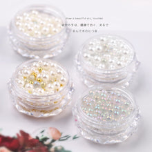 Load image into Gallery viewer, Nail Art Jewelry Stereo Steel Balls Highlight Pearls Mixed Nail Decoration Beads Manicure Art Accessories
