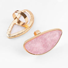 Load image into Gallery viewer, Faux Shell Rings Palette Nail Paint Palette Resin Palette Manicure Draw Paint Tool Nail Art Accessories
