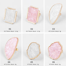 Load image into Gallery viewer, Faux Shell Rings Palette Nail Paint Palette Resin Palette Manicure Draw Paint Tool Nail Art Accessories
