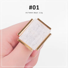 Load image into Gallery viewer, Faux Shell Rings Palette Nail Paint Palette Resin Palette Manicure Draw Paint Tool Nail Art Accessories
