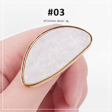 Load image into Gallery viewer, Faux Shell Rings Palette Nail Paint Palette Resin Palette Manicure Draw Paint Tool Nail Art Accessories

