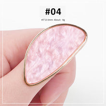 Load image into Gallery viewer, Faux Shell Rings Palette Nail Paint Palette Resin Palette Manicure Draw Paint Tool Nail Art Accessories
