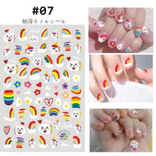 Load image into Gallery viewer, Cute Nail Decoration Stickers Durable Adhesive Nail Stickers Creative Fashion Nail Art Decoration Accessories
