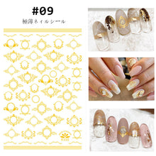 Load image into Gallery viewer, Ribbon Nail Stickers Creative Fashion Nail Stickers Durable Adhesive Nail Art Decoration Stickers Manicure Accessories
