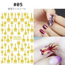 Load image into Gallery viewer, Creative Fashion Nail Stickers Durable Adhesive Nail Stickers Nail Art Decoration Manicure Accessories
