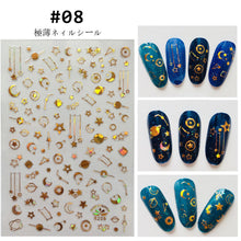 Load image into Gallery viewer, Creative Fashion Nail Stickers Durable Adhesive Nail Stickers Nail Art Decoration Manicure Accessories
