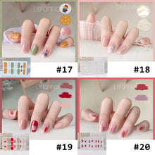 Load image into Gallery viewer, 14pcs/Sheet Nail Art Stickers Rainbow Doodle Water Ripple Nail Stickers Waterproof Durable Nail Stickers Manicure Art Accessories
