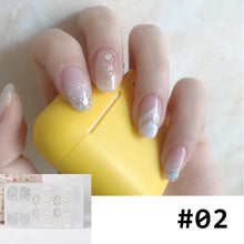 Load image into Gallery viewer, 14pcs/Sheet Nail Art Stickers Rainbow Doodle Water Ripple Nail Stickers Waterproof Durable Nail Stickers Manicure Art Accessories
