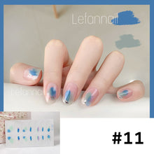 Load image into Gallery viewer, 14pcs/Sheet Nail Art Stickers Rainbow Doodle Water Ripple Nail Stickers Waterproof Durable Nail Stickers Manicure Art Accessories
