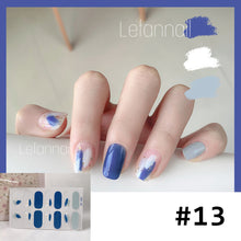 Load image into Gallery viewer, 14pcs/Sheet Nail Art Stickers Rainbow Doodle Water Ripple Nail Stickers Waterproof Durable Nail Stickers Manicure Art Accessories
