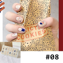 Load image into Gallery viewer, 14pcs/Sheet Caramel Frosted Nail Art Stickers Full Cover Waterproof Tearable Nail Stickers Manicure Art Accessories
