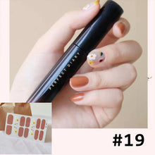 Load image into Gallery viewer, 14pcs/Sheet Caramel Frosted Nail Art Stickers Full Cover Waterproof Tearable Nail Stickers Manicure Art Accessories
