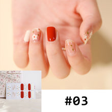 Load image into Gallery viewer, 14pcs/Sheet Nail Stickers Full Cover Waterproof Tearable Nail Stickers Nail Art Supplies Manicure Accessories
