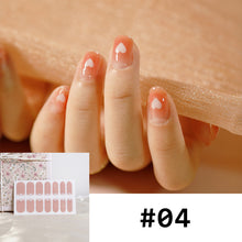 Load image into Gallery viewer, 14pcs/Sheet Nail Stickers Full Cover Waterproof Tearable Nail Stickers Nail Art Supplies Manicure Accessories
