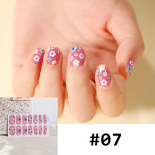 Load image into Gallery viewer, 14pcs/Sheet Nail Stickers Full Cover Waterproof Tearable Nail Stickers Nail Art Supplies Manicure Accessories
