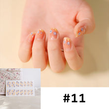 Load image into Gallery viewer, 14pcs/Sheet Nail Stickers Full Cover Waterproof Tearable Nail Stickers Nail Art Supplies Manicure Accessories
