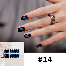 Load image into Gallery viewer, 14pcs/Sheet Nail Stickers Full Cover Waterproof Tearable Nail Stickers Nail Art Supplies Manicure Accessories
