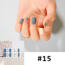 Load image into Gallery viewer, 14pcs/Sheet Nail Stickers Full Cover Waterproof Tearable Nail Stickers Nail Art Supplies Manicure Accessories
